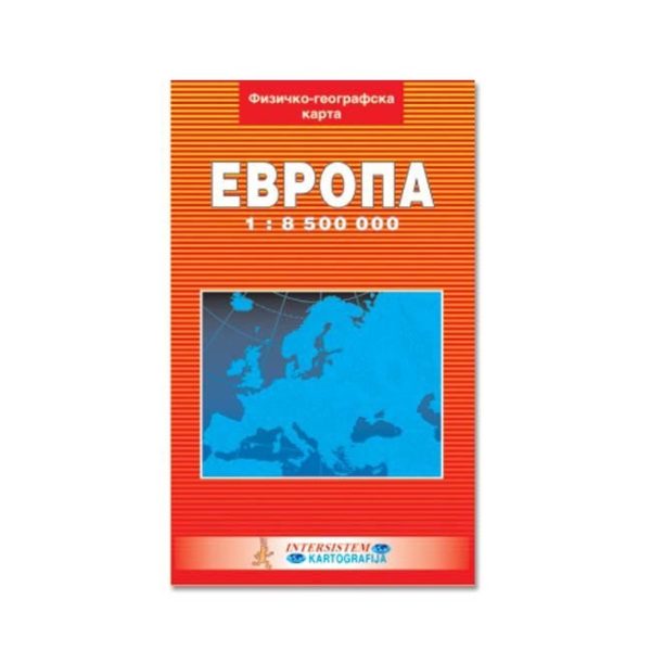 Intersistem Karta Evrope fizičko-geografska