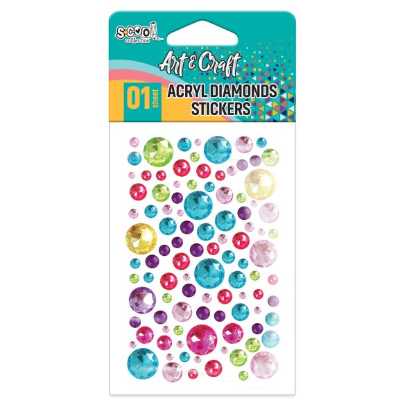 Kraft akrilni dijamanti stikeri okrugli 95x150 mm
