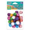 Kraft dekorativni pom-pom gliter 25 mm 30 kom