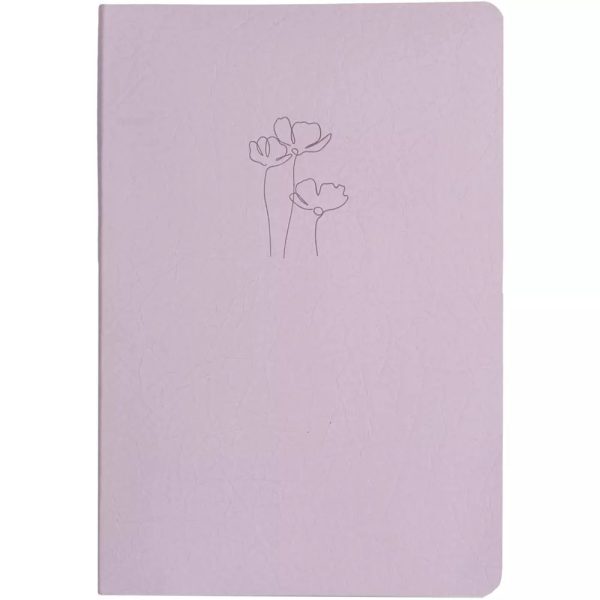 Eurocom notes A5 GARDEN FLOWER, lila korica, 120 lista