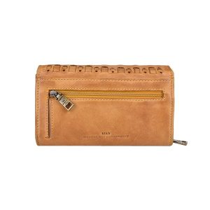 Manual ženski kožni novčanik 10231 – pleteni od washed kože, četiri boje