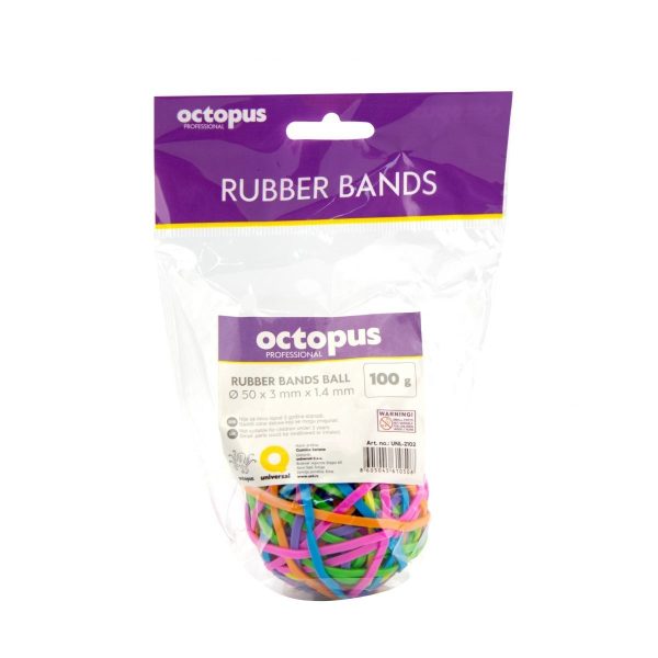 Octopus gumice za akta šarene, 100 g