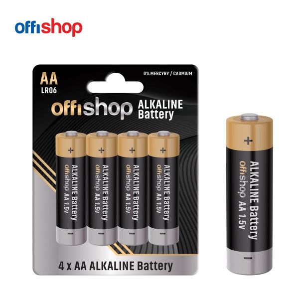 Offishop alkalne baterije AA LR6 1/4