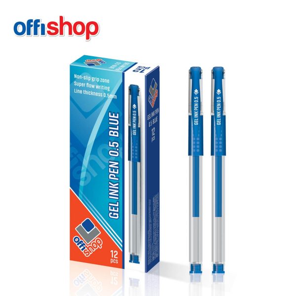 Offishop gel olovka 0,5 mm plava