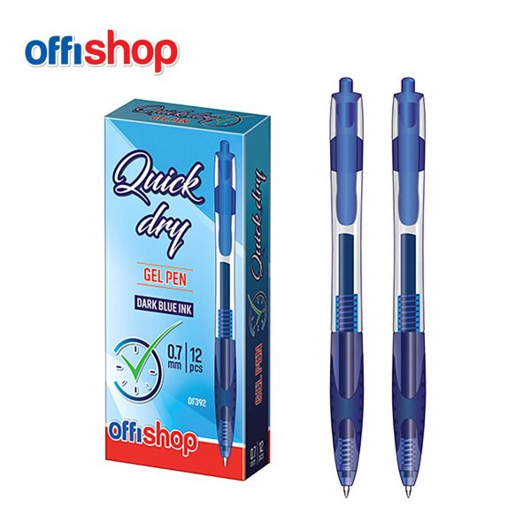 Offishop gel olovka 0,7 mm brzosušeća plava