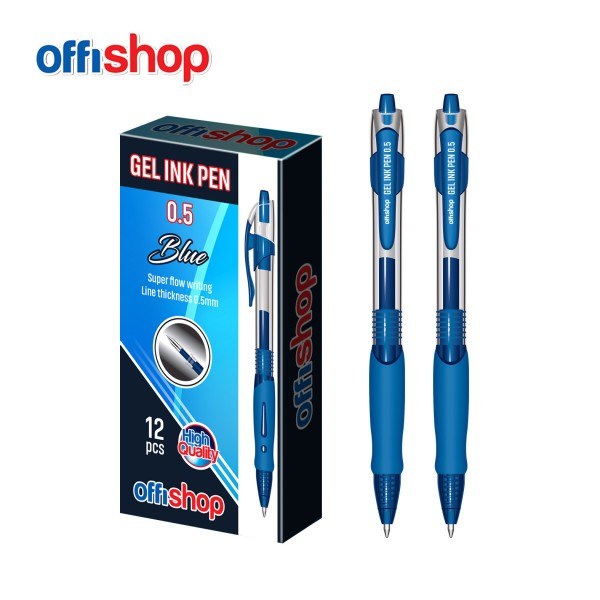 Offishop Grip gel olovka 0,5 mm plava