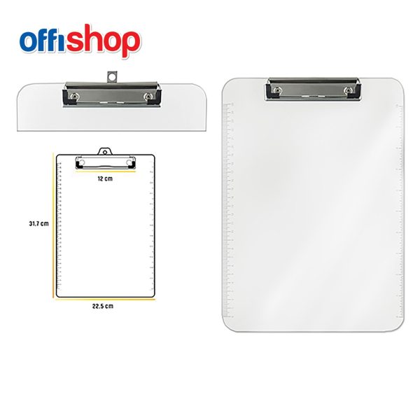 Offishop podmetač za pisanje sa klipsom A4
