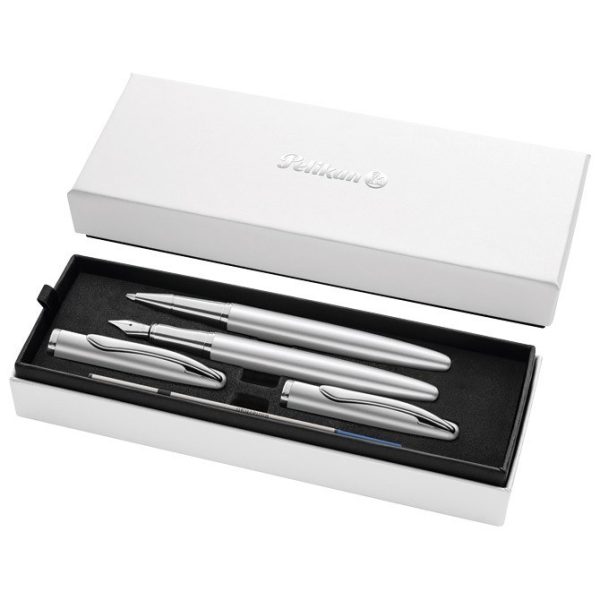 Pelikan Jazz Noble Elegance set nalivpero i roler, srebrni