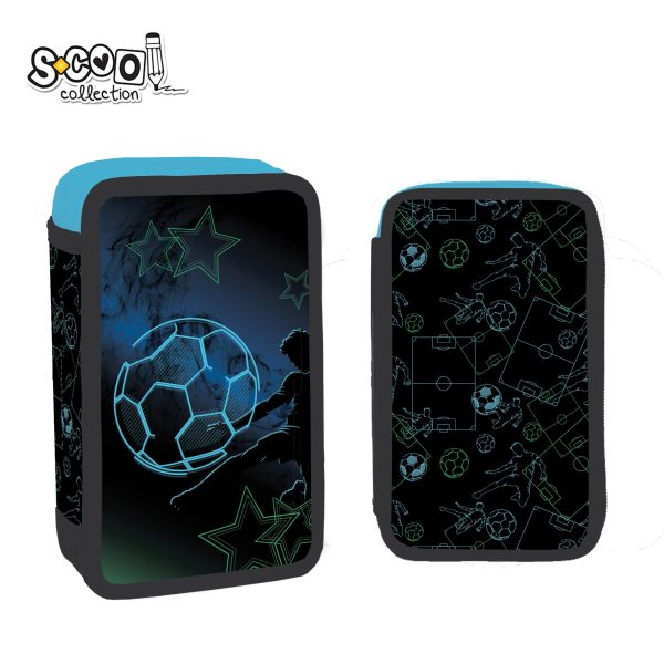 S-Cool dvodelna puna pernica fudbal SC3280