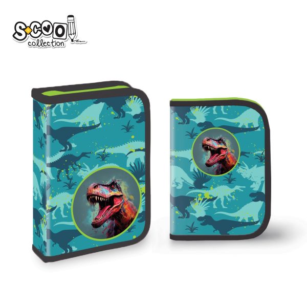 S-Cool jednodelna puna pernica dinosaurus SC3271