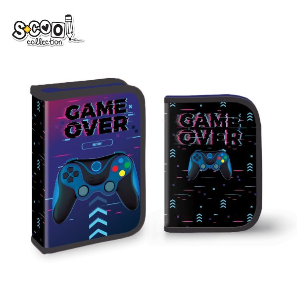 S-Cool jednodelna puna pernica Game Over SC3270