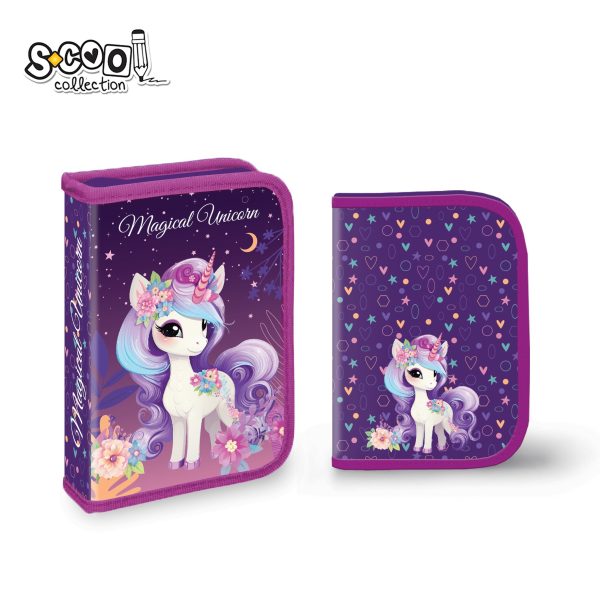 S-Cool jednodelna puna pernica jednorog Magical Unicorn SC3265