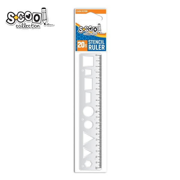 S-Cool matematički lenjir 20 cm SC108
