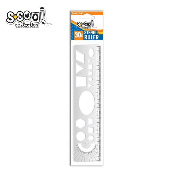 S-Cool matematički lenjir 30 cm SC107