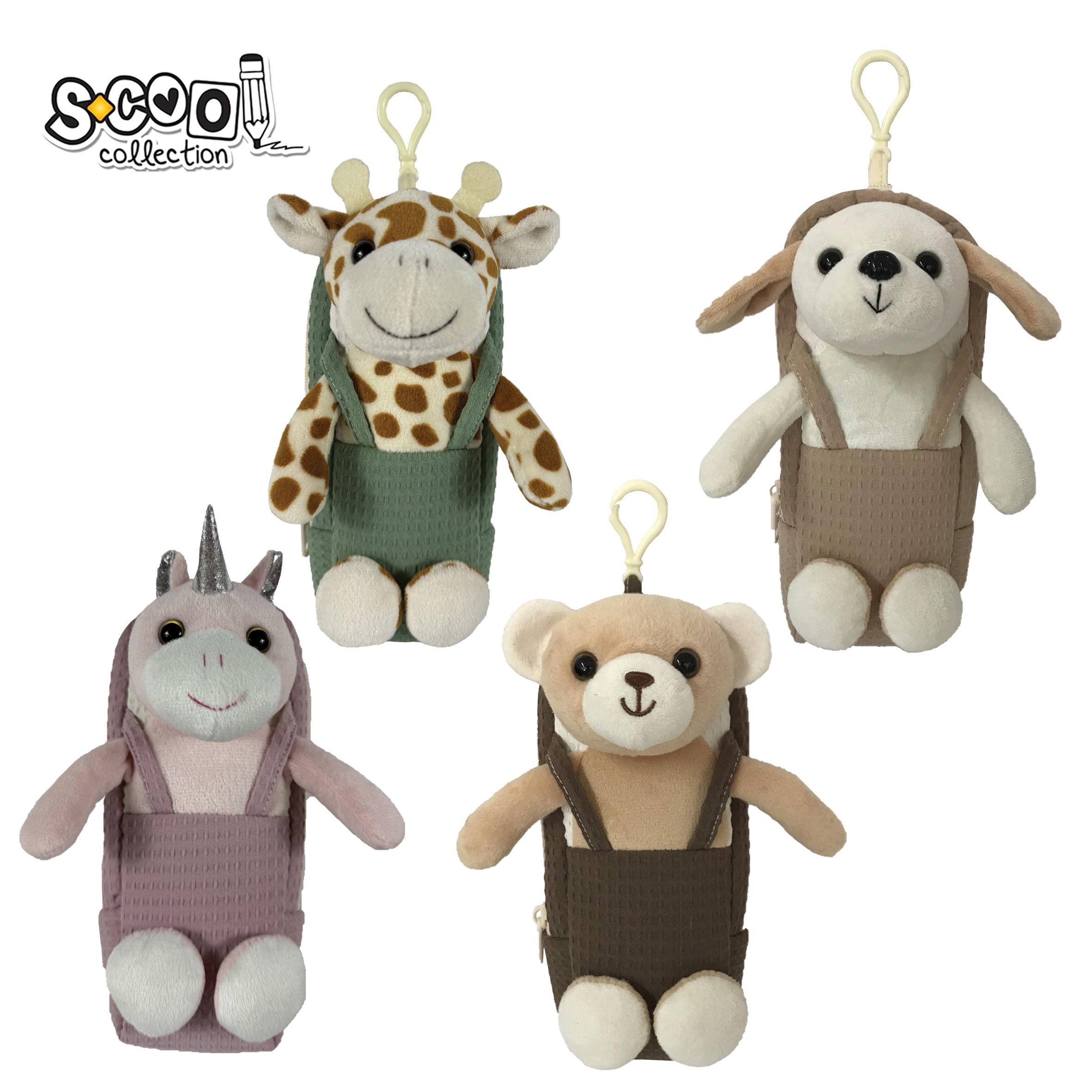 S-Cool plišana pernica Baby Animals SC3458
