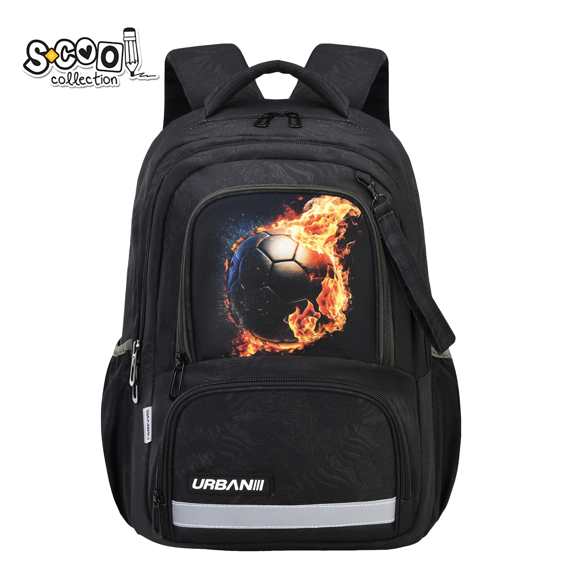 S-Cool URBAN ergonomski ranac vatreni fudbal SC3383