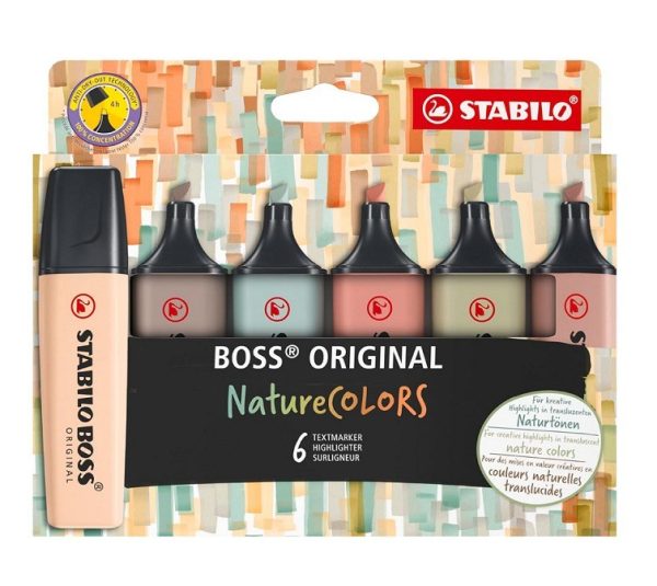 Stabilo Boss Original NatureColors signir, set 6