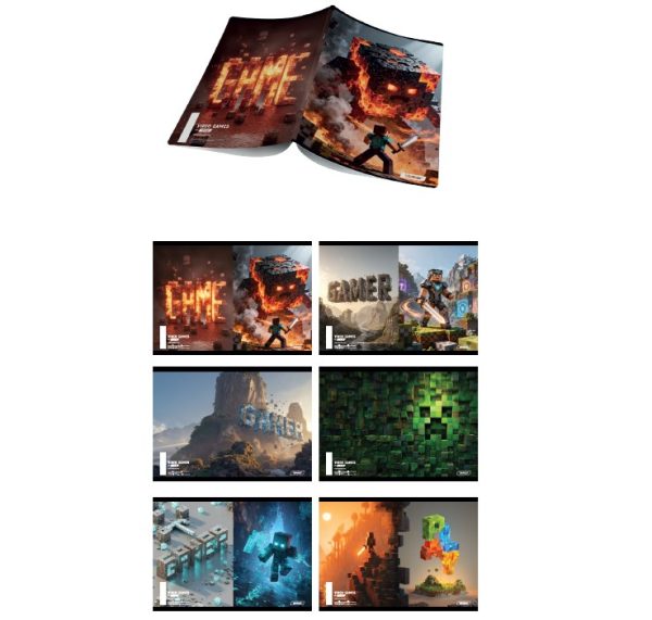 Target sveska A5 kocke Gamer