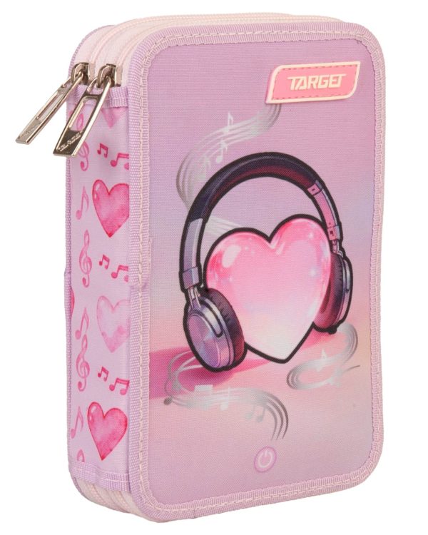 Target puna dupla pernica sa LED svetlom Music Heart