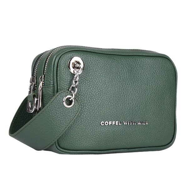 Manual Coffee With Milk torba 1016 – crossbody, zelena