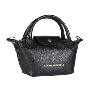 Manual Coffee With Milk torba 969 – crni mini shopper