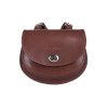 Manual ženska kožna torba 4452 – mala braon crossbody sa preklopom