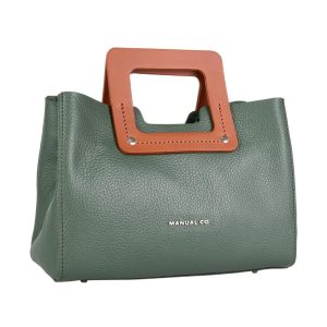 Manual ženska kožna torba 56144 – tote sa kvadratnim ručkama, četiri boje