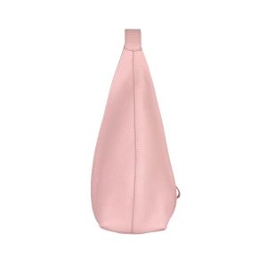 Manual ženska kožna torba 56297 – roze hobo sa metalnim detaljem