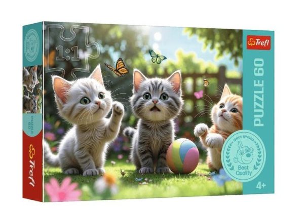 Trefl puzzle 60 delova, Mačići