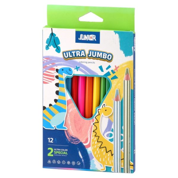 Ultra Jumbo drvene bojice, trouglaste, 12 kom
