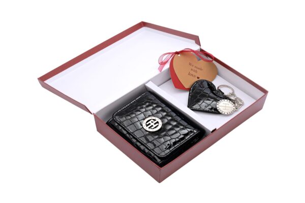 Falco ženski poklon set 9960 crni kroko lak