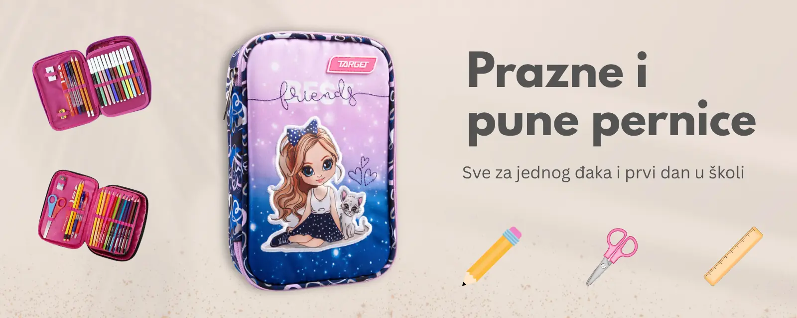 Prazne i pune pernice, sve za jednog đaka i prvi dan u školi