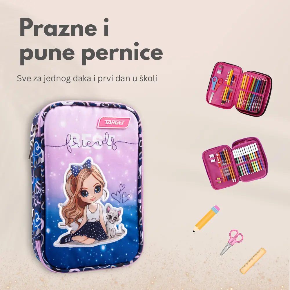 Prazne i pune pernice, sve za jednog đaka i prvi dan u školi