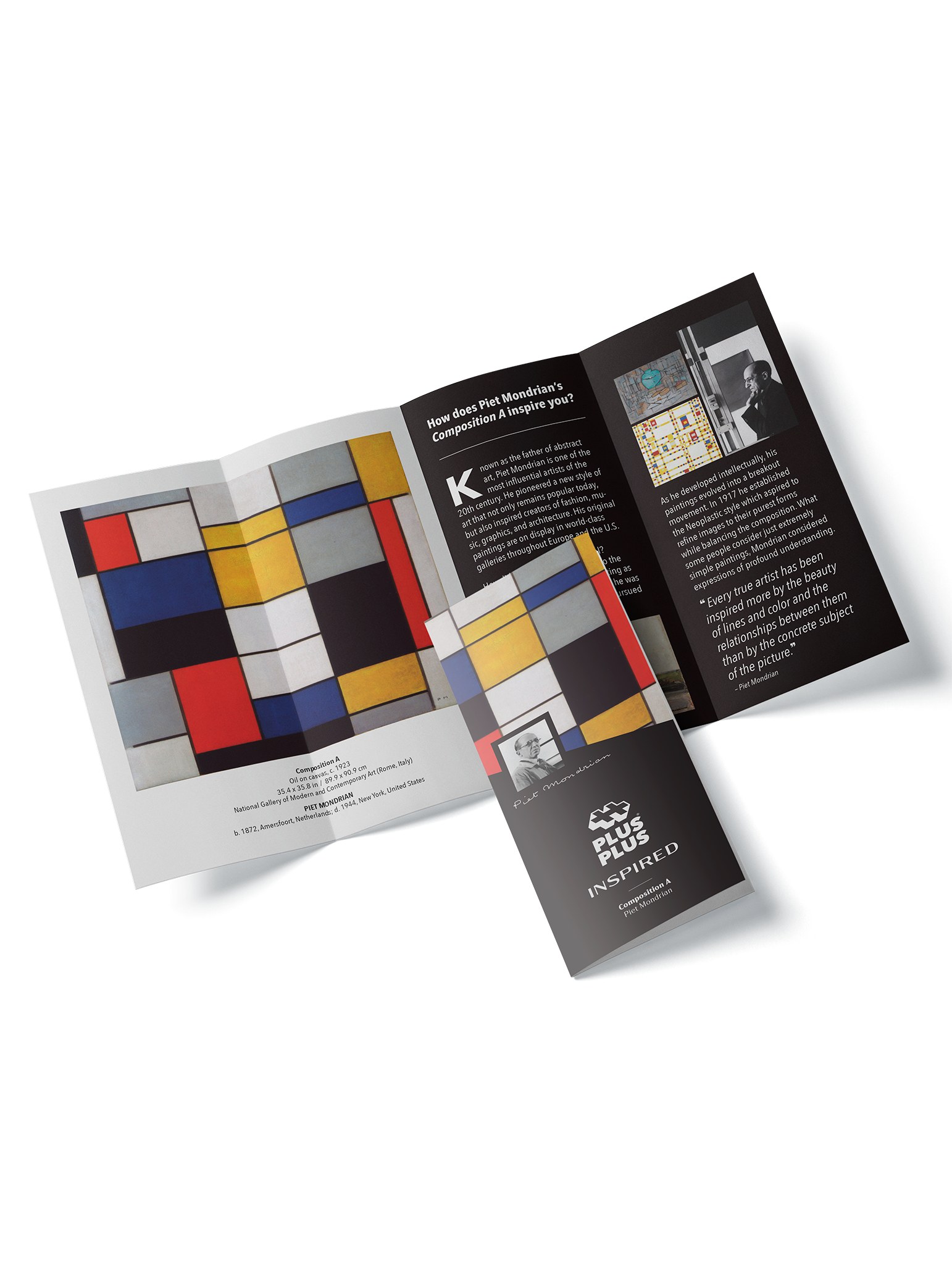Plus-Plus Inspired kocke za slaganje 350 delova, Mondrian