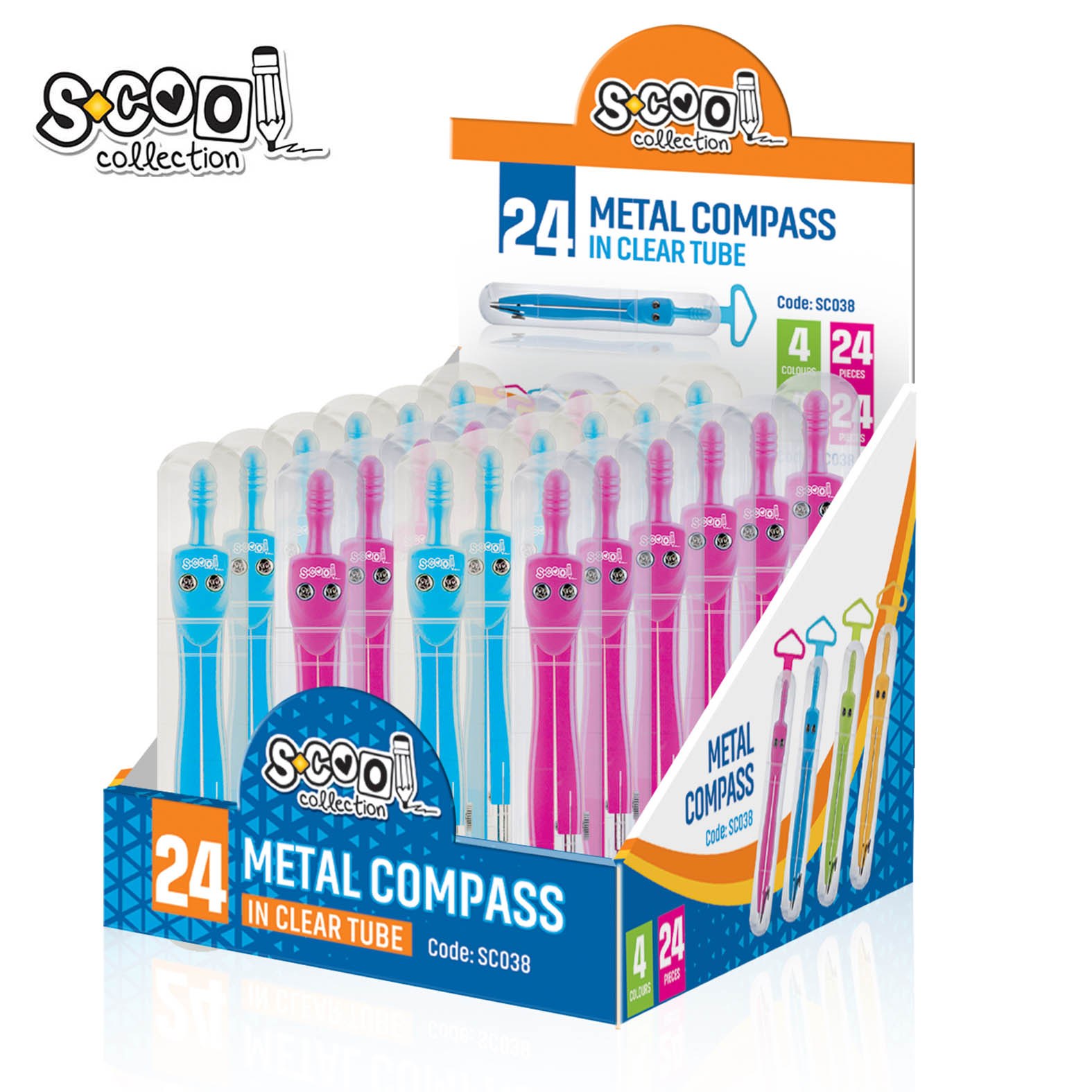 S-Cool šestar u PVC tubi SC038