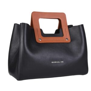 Manual ženska kožna torba 56144 – tote sa kvadratnim ručkama, četiri boje