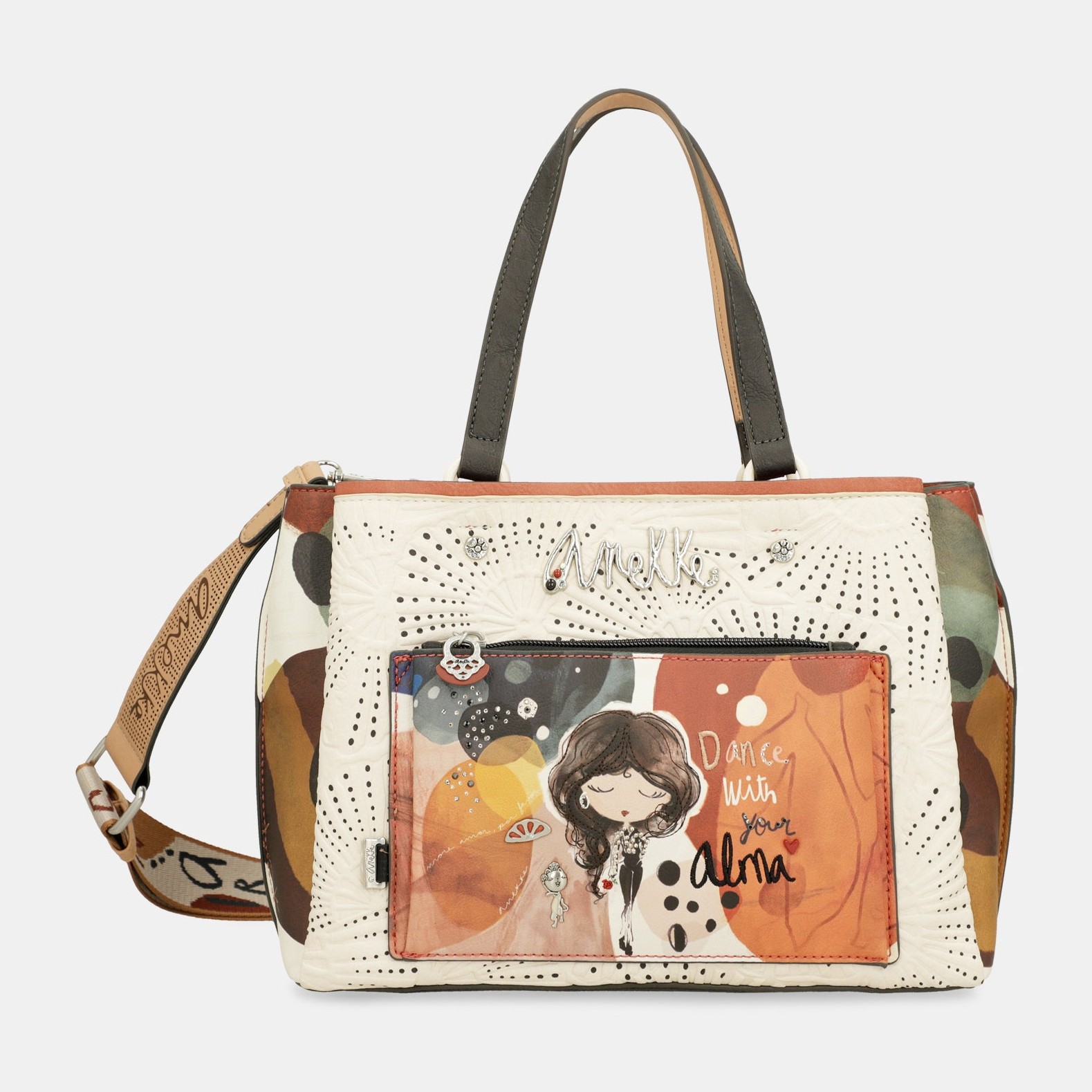Torba ANEKKE Alma na rame (3 pregrade)