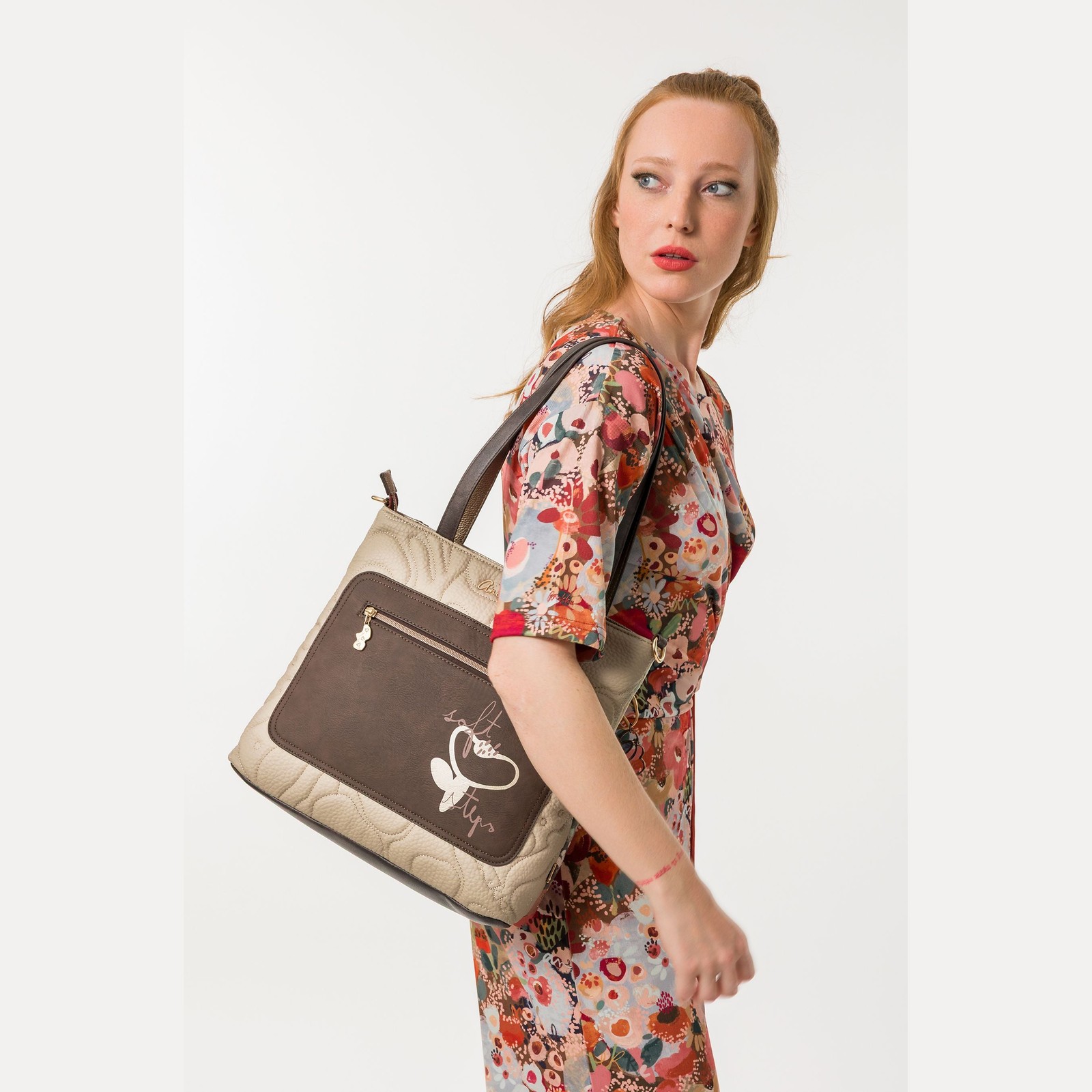 Torba ANEKKE Blossom kvadratna na rame
