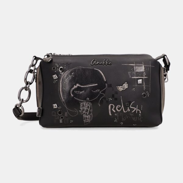 Torba ANEKKE Iron crossbody sa lancem (3 pregrade)