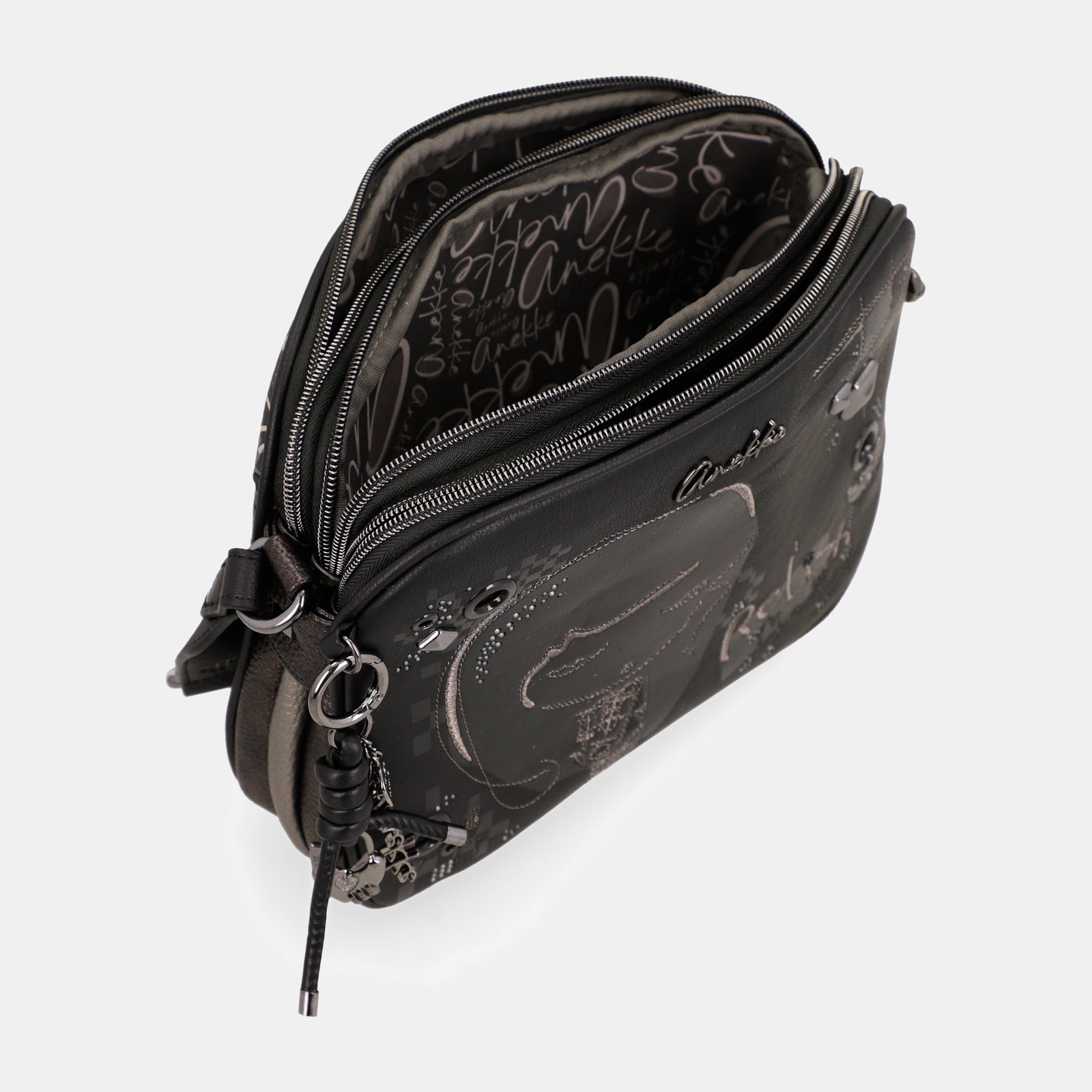 Torba ANEKKE Iron crossbody tanka (3 pregrade)